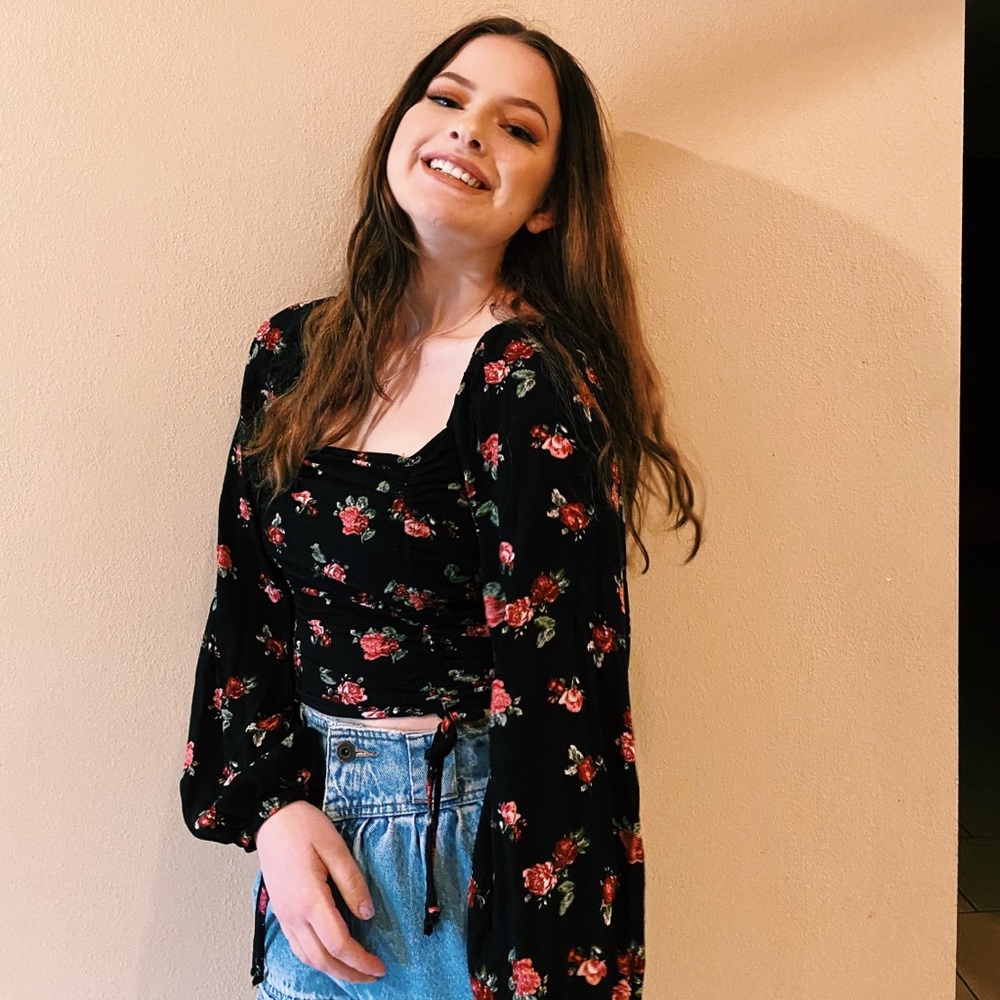 Adorable Flower-Patterned Top